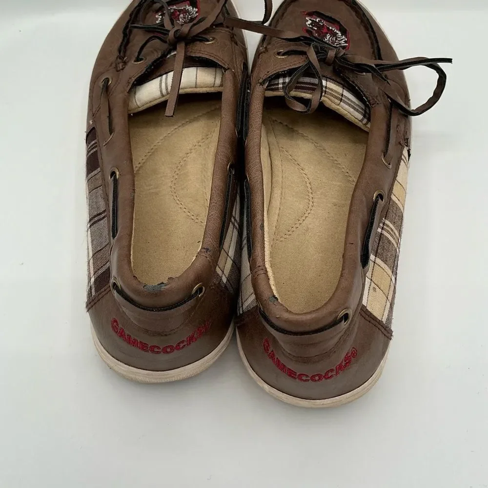 Ladies Primus USC Gamecocks brown loafers size 9